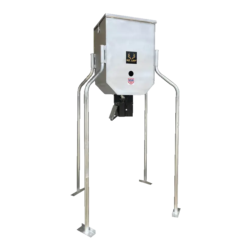 Stand & Fill Galv. Broadcast Fish Feeder 300lb